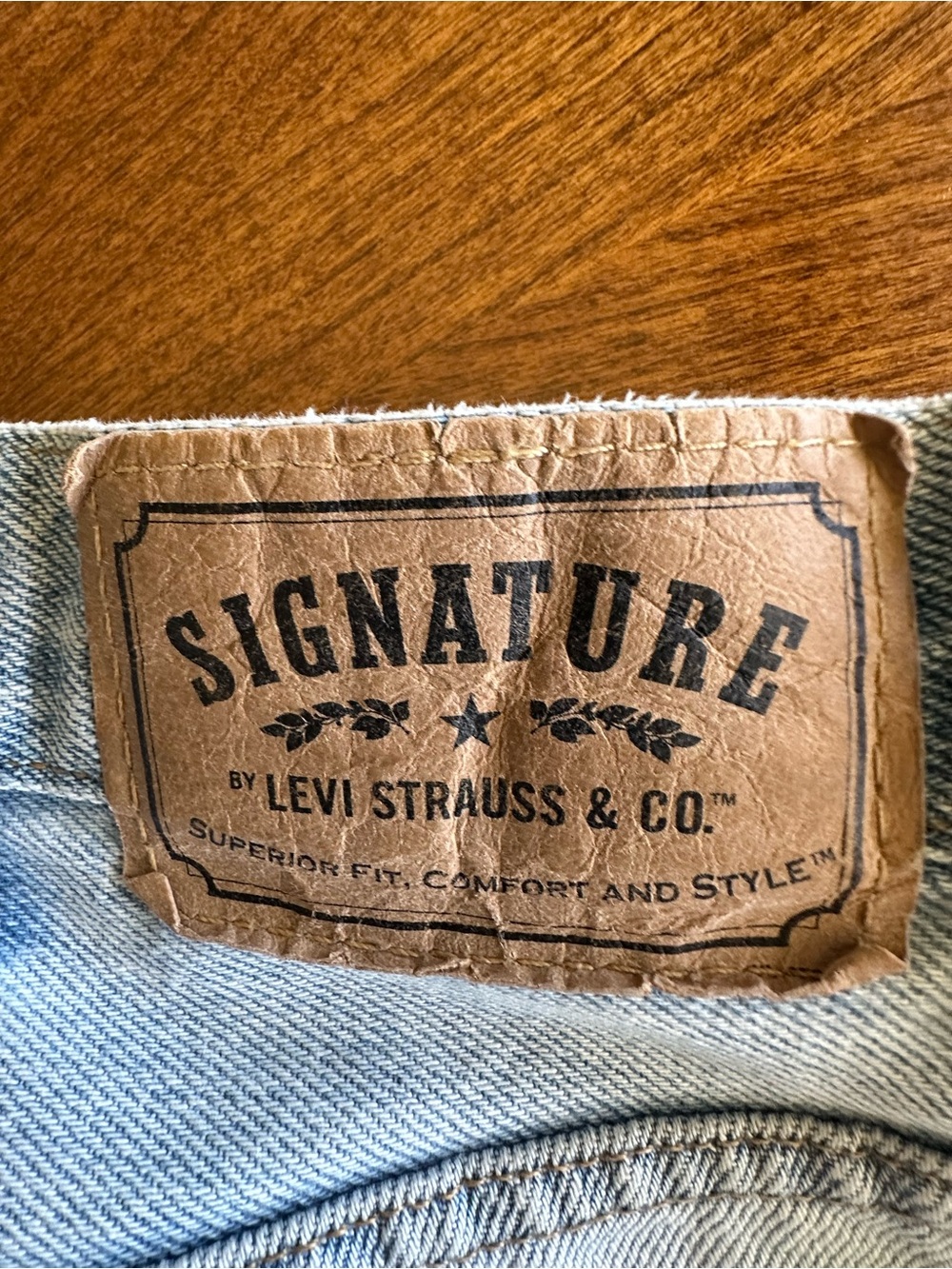 Signature by Levi Strauss Light Gray Relaxed Fit Men’s Jeans